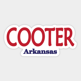 Cooter, Arkansas Sticker